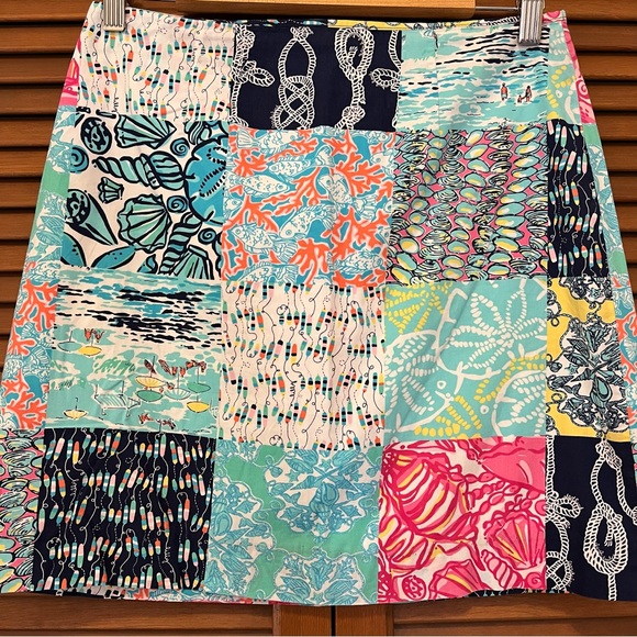 Lilly Pulitzer patchwork nautical skirt 2 - Picture 8 of 10